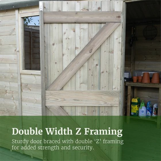 8' X 6' Forest Timberdale 25yr Guarantee Tongue & Groove Pressure Treated Pent Shed (2.5m X 2.02m) 16 8' X 6' Forest Timberdale 25yr Guarantee Tongue & Groove Pressure Treated Pent Shed (2.5m X 2.02m) - Image 14