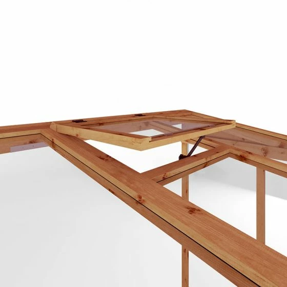 8'2 X 4'4 (2.49x1.32m) Mercia 84 Wooden Lean-To Greenhouse 15 8'2 X 4'4 (2.49x1.32m) Mercia 84 Wooden Lean-To Greenhouse - Image 13