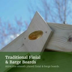 8' X 6' Forest Timberdale 25yr Guarantee Tongue & Groove Pressure Treated Reverse Apex Shed (2.47m X 1.98m) 34 8' X 6' Forest Timberdale 25yr Guarantee Tongue & Groove Pressure Treated Reverse Apex Shed (2.47m X 1.98m) -Garden Supplies Sales Shop 14 fg timberdale usps 05 traditional finial barge boards 3