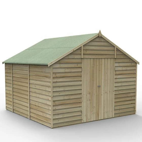 10' X 10' Forest 4Life 25yr Guarantee Overlap Pressure Treated Windowless Double Door Apex Wooden Shed (3.2m X 3.01m) 17 10' X 10' Forest 4Life 25yr Guarantee Overlap Pressure Treated Windowless Double Door Apex Wooden Shed (3.2m X 3.01m) - Image 15