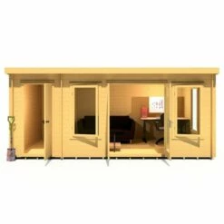 Shire Elm 5.1m X 3m Log Cabin With Side Shed (19mm) 36 Shire Elm 5.1m X 3m Log Cabin With Side Shed (19mm) -Garden Supplies Sales Shop 15 elma1017l19 1aa elm render12 min