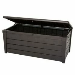5' X 2' Keter Saxon Wood-Effect Garden Storage Box (1.38m X 0.6m)
