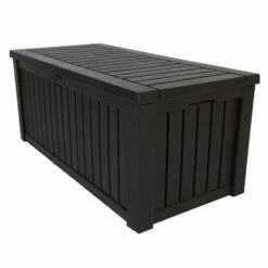 5'1 X 2'4 Keter Rockwood Plastic Garden Storage Box - Brown (1.55m X 0.72m) 11 5'1 X 2'4 Keter Rockwood Plastic Garden Storage Box - Brown (1.55m X 0.72m) -Garden Supplies Sales Shop 236817 keter rockwood plastic garden storage box cutout new min 1
