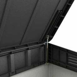 4'8 X 2'8 Keter Elite Duotech Garden Storage Box (1.41m X 0.82) 30 4'8 X 2'8 Keter Elite Duotech Garden Storage Box (1.41m X 0.82) -Garden Supplies Sales Shop 244762 keter elite duotech garden storage box close up4 min