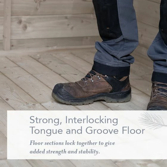 10' X 6' Forest Beckwood 25yr Guarantee Shiplap Pressure Treated Windowless Double Door Reverse Apex Wooden Shed (3.01m X 1.99m) 8 10' X 6' Forest Beckwood 25yr Guarantee Shiplap Pressure Treated Windowless Double Door Reverse Apex Wooden Shed (3.01m X 1.99m) - Image 6