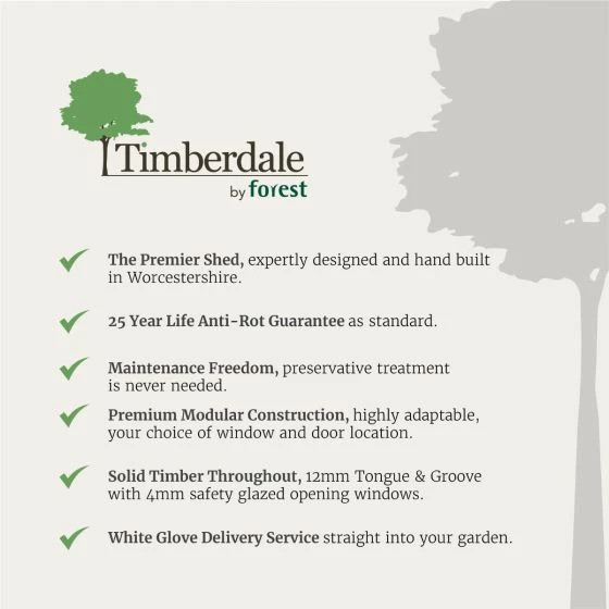 8' X 6' Forest Timberdale 25yr Guarantee Tongue & Groove Pressure Treated Reverse Apex Shed (2.47m X 1.98m) 5 8' X 6' Forest Timberdale 25yr Guarantee Tongue & Groove Pressure Treated Reverse Apex Shed (2.47m X 1.98m) - Image 3