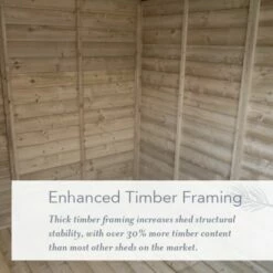 20' X 10' Forest Beckwood 25yr Guarantee Shiplap Pressure Treated Windowless Double Door Apex Wooden Shed (5.96m X 3.21m) 27 20' X 10' Forest Beckwood 25yr Guarantee Shiplap Pressure Treated Windowless Double Door Apex Wooden Shed (5.96m X 3.21m) -Garden Supplies Sales Shop 4 beckwood timber framing usp 5