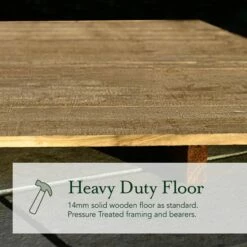 10' X 10' Forest 4Life 25yr Guarantee Overlap Pressure Treated Windowless Double Door Apex Wooden Shed (3.2m X 3.01m) 24 10' X 10' Forest 4Life 25yr Guarantee Overlap Pressure Treated Windowless Double Door Apex Wooden Shed (3.2m X 3.01m) -Garden Supplies Sales Shop 5 feature heavy duty floor min 15