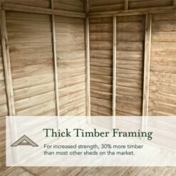 15' X 10' Forest 4Life 25yr Guarantee Overlap Pressure Treated Windowless Double Door Apex Wooden Shed (4.48m X 3.2m) 25 15' X 10' Forest 4Life 25yr Guarantee Overlap Pressure Treated Windowless Double Door Apex Wooden Shed (4.48m X 3.2m) -Garden Supplies Sales Shop 6 feature thick timber framing min 4 3