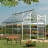 6'x10' Palram Canopia Mythos Large Walk In Silver Polycarbonate Greenhouse (1.8x3m) 2 6'x10' Palram Canopia Mythos Large Walk In Silver Polycarbonate Greenhouse (1.8x3m) -Garden Supplies Sales Shop 701631 02
