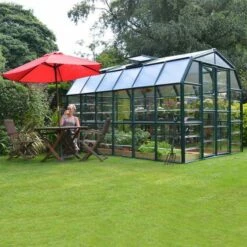 8'x12' Palram Canopia Rion Grand Gardener Large Polycarbonate Greenhouse (2.4x3.6m) 21 8'x12' Palram Canopia Rion Grand Gardener Large Polycarbonate Greenhouse (2.4x3.6m) -Garden Supplies Sales Shop 702493 grand gardener clear 8x12 no4