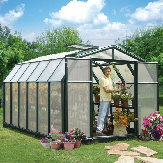 8'x12' Palram Canopia Rion Hobby Gardener Large Green Greenhouse (2.4x3.6m) 3 8'x12' Palram Canopia Rion Hobby Gardener Large Green Greenhouse (2.4x3.6m)