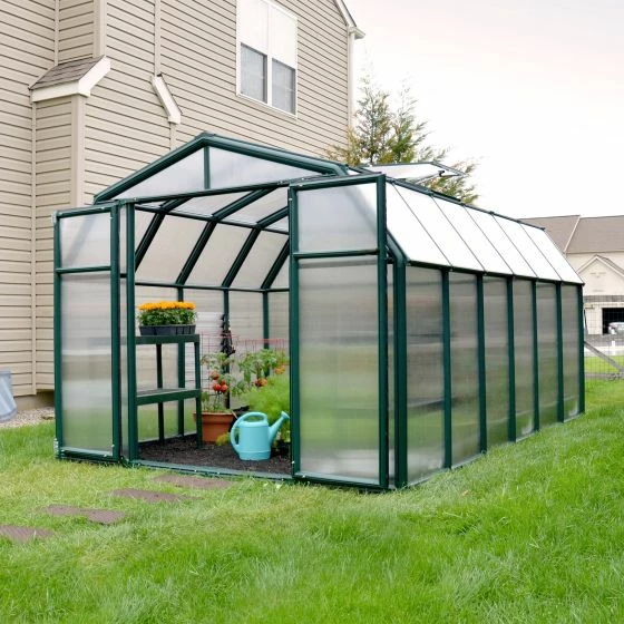 8'x12' Palram Canopia Rion Hobby Gardener Large Green Greenhouse (2.4x3.6m) 4 8'x12' Palram Canopia Rion Hobby Gardener Large Green Greenhouse (2.4x3.6m) - Image 2