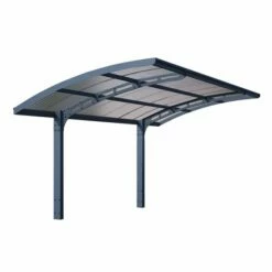 16'x10' (4.8x3m) Palram Canopia Arizona Wave 5000 Grey Metal Carport 34 16'x10' (4.8x3m) Palram Canopia Arizona Wave 5000 Grey Metal Carport -Garden Supplies Sales Shop 703727 palram arizona wave 5000 metal grey carport cutout