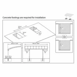 16'x10' (4.8x3m) Palram Canopia Arizona Wave 5000 Grey Metal Carport 22 16'x10' (4.8x3m) Palram Canopia Arizona Wave 5000 Grey Metal Carport -Garden Supplies Sales Shop 703727 palram arizona wave 5000 metal grey carport footings2