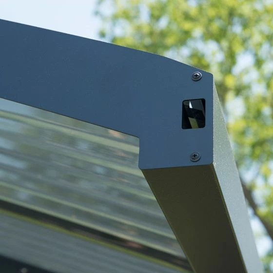 16'x10' (4.8x3m) Palram Canopia Arizona Wave 5000 Grey Metal Carport 15 16'x10' (4.8x3m) Palram Canopia Arizona Wave 5000 Grey Metal Carport - Image 13