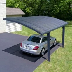 16'x10' (4.8x3m) Palram Canopia Arizona Wave 5000 Grey Metal Carport 25 16'x10' (4.8x3m) Palram Canopia Arizona Wave 5000 Grey Metal Carport -Garden Supplies Sales Shop 703727 palram arizona wave 5000 metal grey carport no3