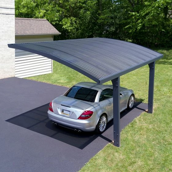 16'x10' (4.8x3m) Palram Canopia Arizona Wave 5000 Grey Metal Carport 9 16'x10' (4.8x3m) Palram Canopia Arizona Wave 5000 Grey Metal Carport - Image 7