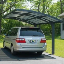 16'x10' (4.8x3m) Palram Canopia Arizona Wave 5000 Grey Metal Carport 26 16'x10' (4.8x3m) Palram Canopia Arizona Wave 5000 Grey Metal Carport -Garden Supplies Sales Shop 703727 palram arizona wave 5000 metal grey carport no4