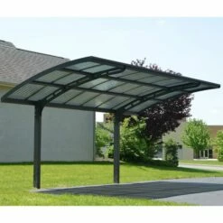 16'x10' (4.8x3m) Palram Canopia Arizona Wave 5000 Grey Metal Carport 28 16'x10' (4.8x3m) Palram Canopia Arizona Wave 5000 Grey Metal Carport -Garden Supplies Sales Shop 703727 palram arizona wave 5000 metal grey carport no6