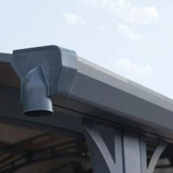 12' X 28' Palram Canopia Arcadia 8500 Grey Metal Carport (3.59m X 8.58m) 15 12' X 28' Palram Canopia Arcadia 8500 Grey Metal Carport (3.59m X 8.58m) -Garden Supplies Sales Shop 704340 arcadia 8500 grey carport close up2 min 1