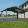 16' X 19' Palram Canopia Arizona Breeze Grey Metal Double Carport (4.95m X 5.78m) 2 16' X 19' Palram Canopia Arizona Breeze Grey Metal Double Carport (4.95m X 5.78m) -Garden Supplies Sales Shop 704950 16x19 palram arizona breeze double carport insitu1 min 1