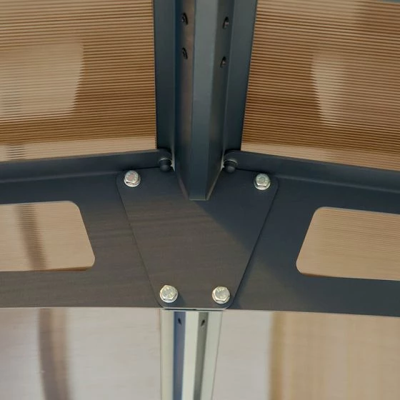 12' X 28' Palram Canopia Arcadia Alpine 8500 Grey Metal Carport (3.59m X 8.58m) 9 12' X 28' Palram Canopia Arcadia Alpine 8500 Grey Metal Carport (3.59m X 8.58m) - Image 7