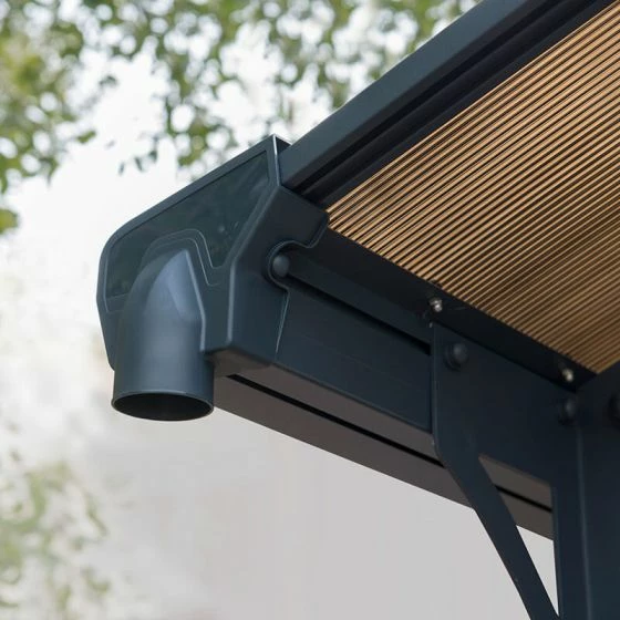 12' X 28' Palram Canopia Arcadia Alpine 8500 Grey Metal Carport (3.59m X 8.58m) 11 12' X 28' Palram Canopia Arcadia Alpine 8500 Grey Metal Carport (3.59m X 8.58m) - Image 9