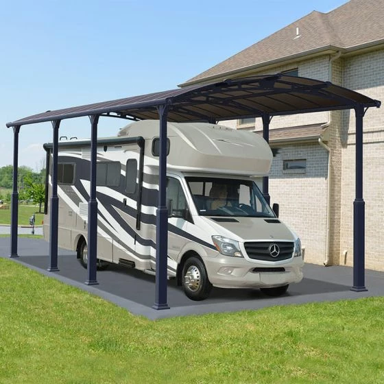 12' X 28' Palram Canopia Arcadia Alpine 8500 Grey Metal Carport (3.59m X 8.58m) 3 12' X 28' Palram Canopia Arcadia Alpine 8500 Grey Metal Carport (3.59m X 8.58m)