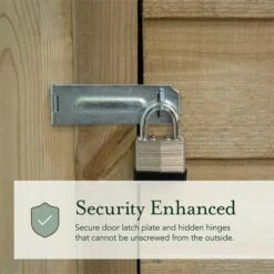 10' X 10' Forest 4Life 25yr Guarantee Overlap Pressure Treated Windowless Double Door Apex Wooden Shed (3.2m X 3.01m) 27 10' X 10' Forest 4Life 25yr Guarantee Overlap Pressure Treated Windowless Double Door Apex Wooden Shed (3.2m X 3.01m) -Garden Supplies Sales Shop 8 feature security enhanced1 min 3 4