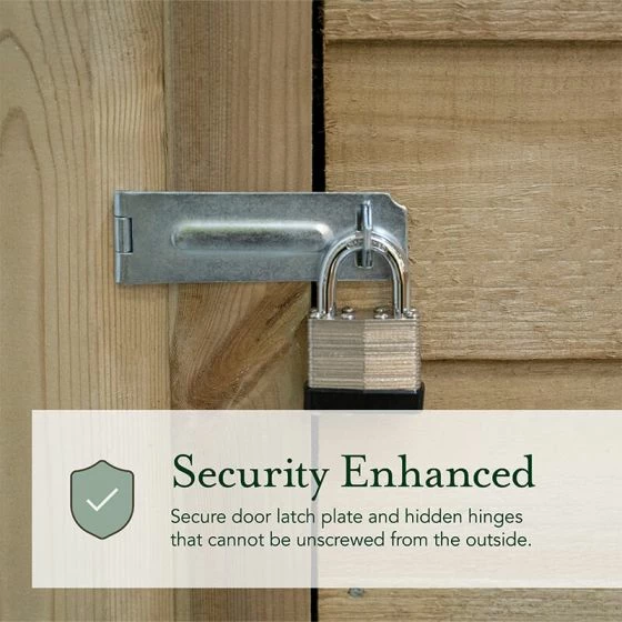 10' X 10' Forest 4Life 25yr Guarantee Overlap Pressure Treated Windowless Double Door Apex Wooden Shed (3.2m X 3.01m) 11 10' X 10' Forest 4Life 25yr Guarantee Overlap Pressure Treated Windowless Double Door Apex Wooden Shed (3.2m X 3.01m) - Image 9