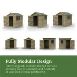 8' X 6' Forest Timberdale 25yr Guarantee Tongue & Groove Pressure Treated Pent Shed (2.5m X 2.02m) 31 8' X 6' Forest Timberdale 25yr Guarantee Tongue & Groove Pressure Treated Pent Shed (2.5m X 2.02m) -Garden Supplies Sales Shop 9 fg timberdale usps 04 fully modular design 4