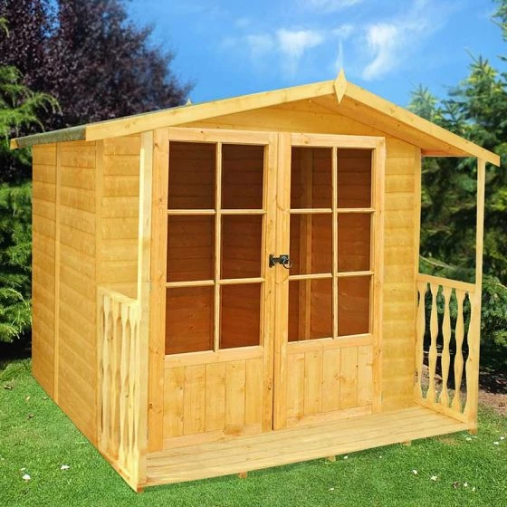 6'6x7'1 Shire Alnwick Traditional Wooden Summer House With Veranda 13 6'6x7'1 Shire Alnwick Traditional Wooden Summer House With Veranda - Image 11