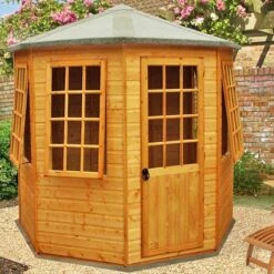 8'3x8'3 Shire Arreton Traditional Octagonal Wooden Summer House
