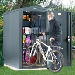 3'6 X 7'4 Asgard Sentry Metal 2 Bike Shed (1.06m X 2.23m)