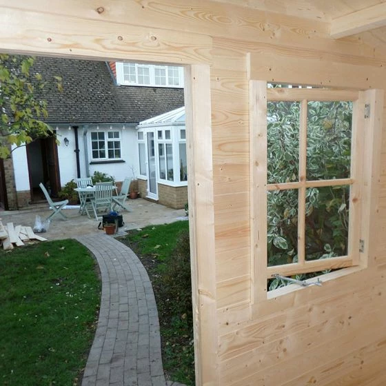 Shire Avesbury 2.5m X 1.8m Log Cabin Summerhouse (19mm) 4 Shire Avesbury 2.5m X 1.8m Log Cabin Summerhouse (19mm) - Image 2