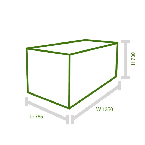 4'x2'5 (1.2x0.75m) Trimetals Green Protect.a.Box - Premium Metal Garden Storage 5 4'x2'5 (1.2x0.75m) Trimetals Green Protect.a.Box - Premium Metal Garden Storage - Image 3