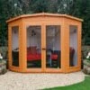 7' X 7' Shire Barclay Corner Wooden Summerhouse (2.2x2.2m) 2 7' X 7' Shire Barclay Corner Wooden Summerhouse (2.2x2.2m) -Garden Supplies Sales Shop barc0707dsl 01