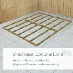 10' X 10' Forest Beckwood 25yr Guarantee Shiplap Pressure Treated Double Door Apex Wooden Shed (3.21m X 3.01m) 36 10' X 10' Forest Beckwood 25yr Guarantee Shiplap Pressure Treated Double Door Apex Wooden Shed (3.21m X 3.01m) -Garden Supplies Sales Shop beckwood wooden shed base 8x10 image