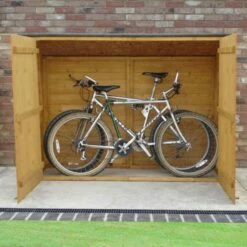 6' X 2'6 (1.89x0.75m) Shire Wooden Bike Shed & Garden Storage