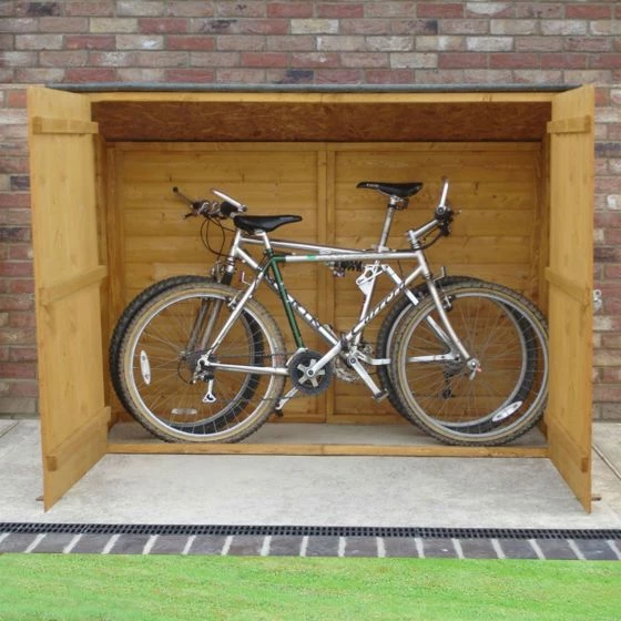 6' X 2'6 (1.89x0.75m) Shire Wooden Bike Shed & Garden Storage 3 6' X 2'6 (1.89x0.75m) Shire Wooden Bike Shed & Garden Storage