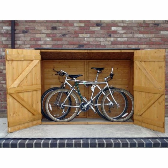 6' X 2'6 (1.89x0.75m) Shire Wooden Bike Shed & Garden Storage 5 6' X 2'6 (1.89x0.75m) Shire Wooden Bike Shed & Garden Storage - Image 3