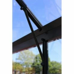 6' X 10' Halls Cotswold Burford Small Greenhouse In Black With Toughened Glass (1.94m X 3.17m) -Garden Supplies Sales Shop black bracing1 min 6