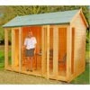 10'3x6'5 Shire Blenheim Wooden Summer House With Bi-Fold Doors 1 10'3x6'5 Shire Blenheim Wooden Summer House With Bi-Fold Doors -Garden Supplies Sales Shop blen1006dsl 1aa 02