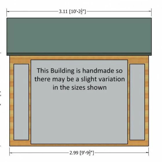 10'3x6'5 Shire Blenheim Wooden Summer House With Bi-Fold Doors 5 10'3x6'5 Shire Blenheim Wooden Summer House With Bi-Fold Doors - Image 3