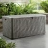 4'7 X 2'5 Suncast 507 Litre Ratten-effect Plastic Storage Box - Stoney Grey (1.4m X 0.73m) 1 4'7 X 2'5 Suncast 507 Litre Ratten-effect Plastic Storage Box - Stoney Grey (1.4m X 0.73m) -Garden Supplies Sales Shop bmdb13400st 4 7x2 5 suncast 507l plastic garden storage box grey insitu1 min 1