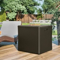 Suncast Deck Box - Plastic Garden Storage Cube