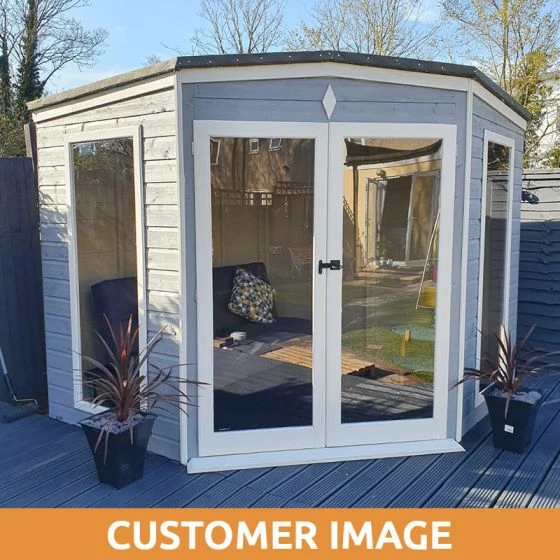 8x8 Shire Barclay Corner Wooden Summer House 8 8x8 Shire Barclay Corner Wooden Summer House - Image 6