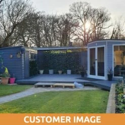 8x8 Shire Barclay Corner Wooden Summer House 31 8x8 Shire Barclay Corner Wooden Summer House -Garden Supplies Sales Shop bsd 8x8 shire barclay corner summerhouse customer image 3