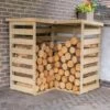 4'3 X 4'3 Forest Pent Corner Logstore (1.3m X 1.3m) 2 4'3 X 4'3 Forest Pent Corner Logstore (1.3m X 1.3m) -Garden Supplies Sales Shop clgst corner log store 1
